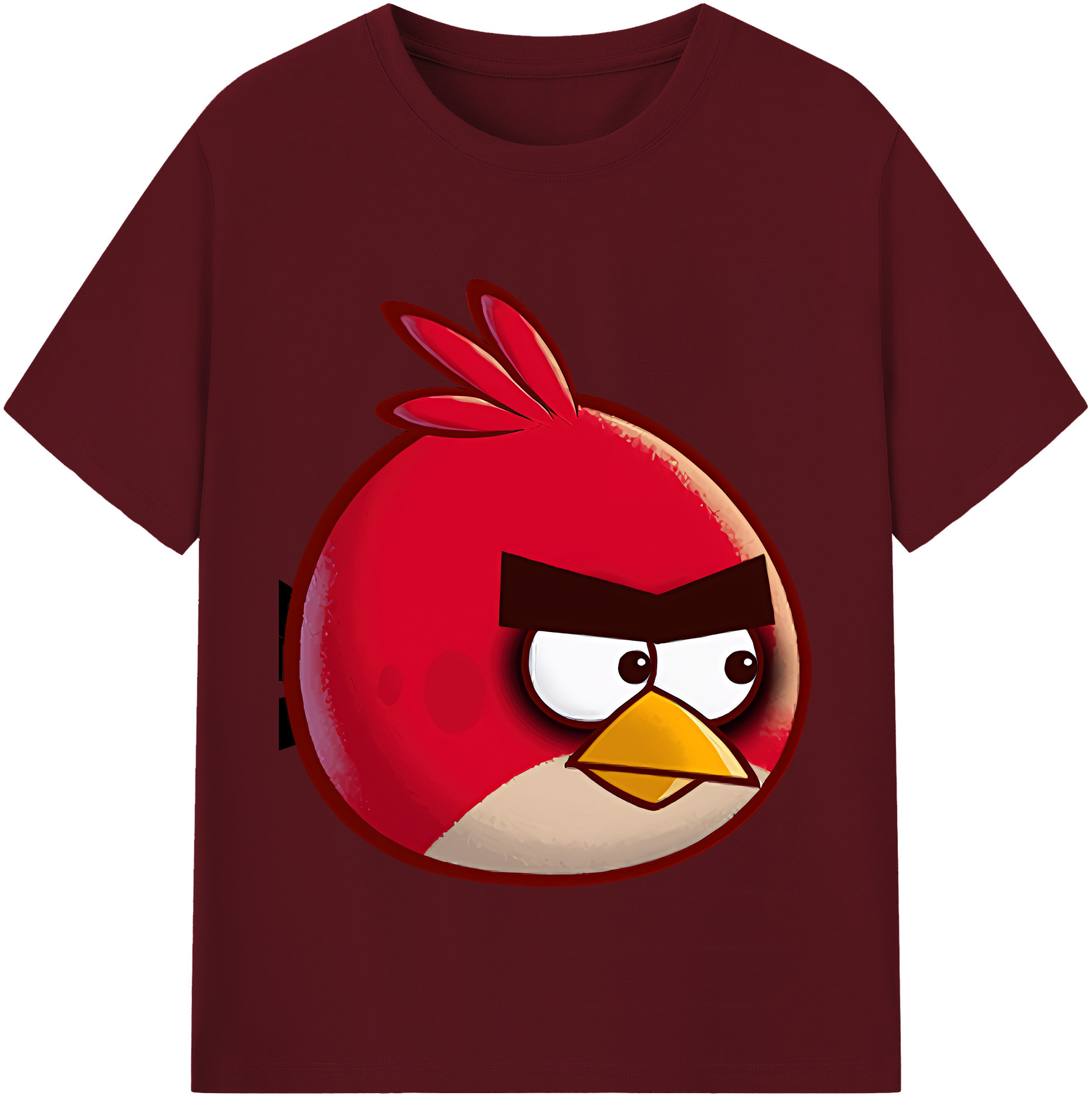 （画像用） Angry Birds アングリーバード 綿100％半袖Tシャツ（フロントプリント）